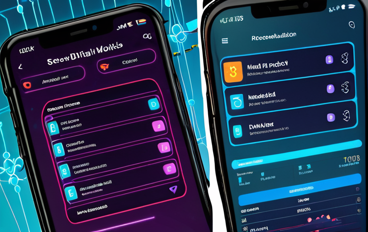 **
A futuristic, secure digital wallet interface displaying a patient's medical record. The wallet is designed with a blockchain aesthetic (interconnected blocks, glowing lines), and the patient has fine-grained controls over who can access different parts of their data. This control is visually represented by toggles, permission settings, and authorized user icons (doctors, hospitals). Overlaid, show a subtle network graphic emphasizing decentralization.
**
